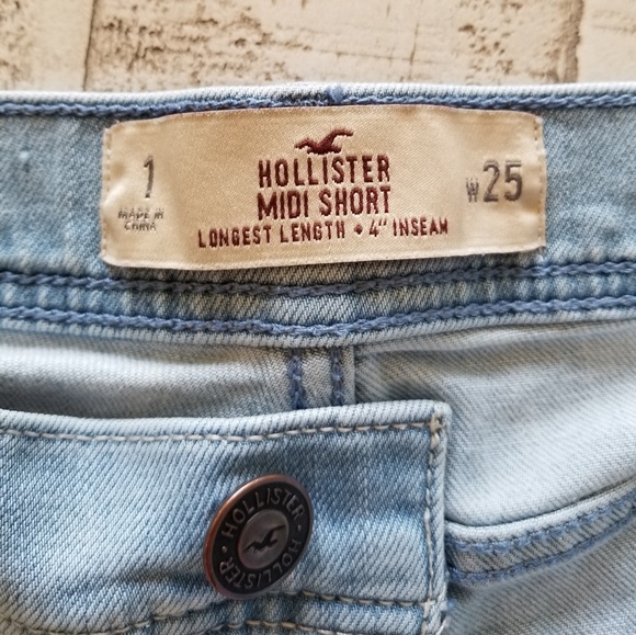 Hollister Distressed Midi Short - Picture 7 of 7